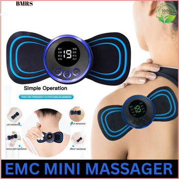 Ems Butterfly Portable Neck Massager | Best Quality Ems Butterfly Massager – Rechargeable Massager – Ms Foot Massager Pad Improve Blood Circulation